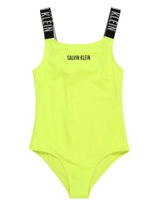 Calvin Klein Swimwear Бански костюм сиво / ябълка / черно