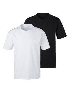 BENCH Тениска черно / бяло