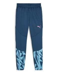 PUMA Спортен панталон 'IndividualFINAL' нейви синьо / лазурно синьо / бледорозово