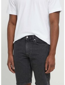 Дънков къс панталон Calvin Klein Jeans в сиво J30J325311