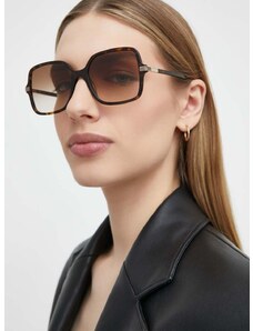 Слънчеви очила Gucci в кафяво GG1449S