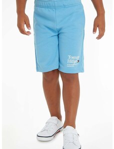 Детски къси панталони Tommy Hilfiger в синьо с регулируема талия