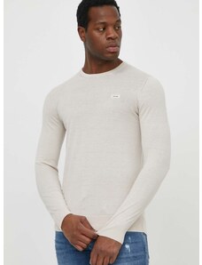 Пуловер с коприна Calvin Klein в бежово от лека материя K10K113159