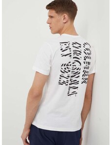 Памучна тениска Colmar в бяло с принт