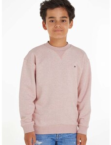 Детски пуловер Tommy Hilfiger в розово от лека материя