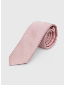 Копринена вратовръзка HUGO в розово 50468199