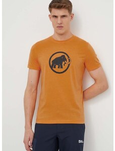 Спортна тениска Mammut Core в оранжево с принт