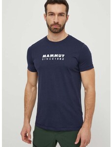 Спортна тениска Mammut Mammut Core в тъмносиньо с принт
