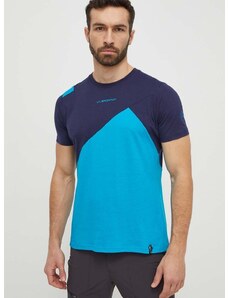 Тениска LA Sportiva Dude в синьо с десен F24614643