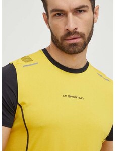 Спортна тениска LA Sportiva Tracer в жълто с десен P71100999