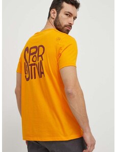 Тениска LA Sportiva Back Logo в оранжево с принт F04102102