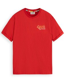 SCOTCH & SODA T-Shirt Front Back Artwork 175646 SC7193 boat red