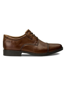 Обувки Clarks Tilden Cap 261300967 Dark Tan Leather