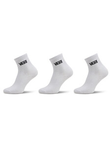 Комплект 3 чифта дълги чорапи дамски Vans Classic Half Crew Sock VN00073EWHT1 White