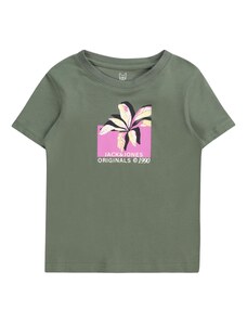 Jack & Jones Junior Тениска 'TAMPA' тъмнозелено / орхидея / черно / бяло
