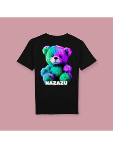 NAZAZU Дамска памучна тениска в цвят по избор с кръгло деколте Bear- NZZ 5031