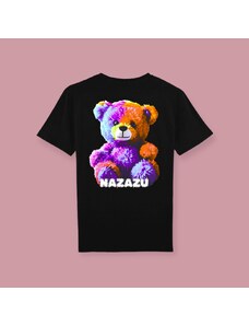 NAZAZU Дамска памучна тениска в цвят по избор с кръгло деколте Bear- NZZ 5032