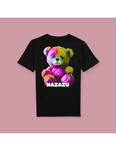 NAZAZU Дамска памучна тениска в цвят по избор с кръгло деколте Bear- NZZ 5035