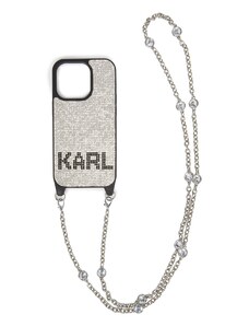Karl Lagerfeld Калъф за смартфон сребърно