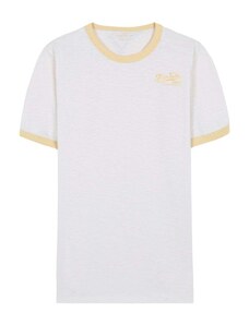 Scalpers Тениска жълто / бяло