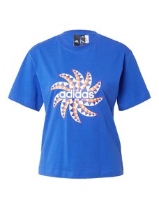 ADIDAS SPORTSWEAR Функционална тениска 'Farm Graphic' кралско синьо / светложълто / светлочервено / бяло