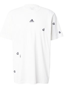 ADIDAS SPORTSWEAR Функционална тениска 'Embroidery' черно / бяло