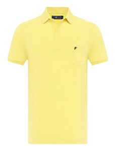 DENIM CULTURE Тениска ' ALARIC ' жълто / черно