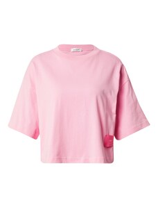 REPLAY Тениска розово / черно