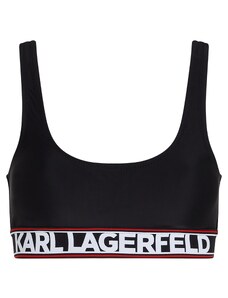 Karl Lagerfeld Горнище на бански червено / черно / бяло