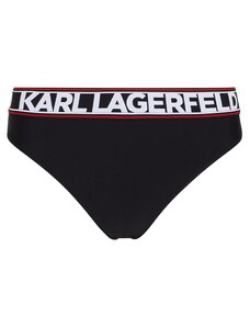 Karl Lagerfeld Долнище на бански тип бикини тъмночервено / черно / бяло