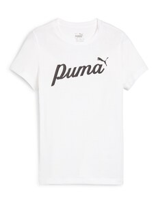 PUMA Тениска 'ESS' черно / бяло