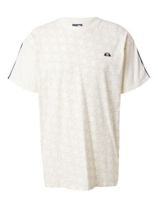 ELLESSE Тениска 'Lingua' черно / мръсно бяло / бял памук