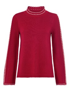 heine Пуловер червено / бяло