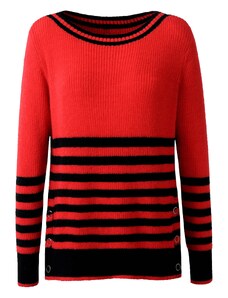 heine Пуловер червено / черно
