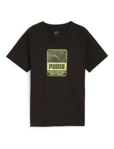 PUMA Тениска 'Active Sports' светлозелено / черно