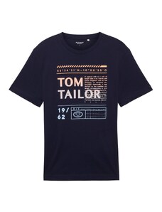 TOM TAILOR Тениска морскосиньо / пастелно синьо / кайсия / розе