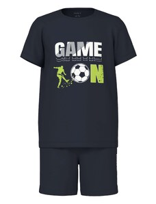 NAME IT Комплект пижама 'Game on football' морскосиньо / киви / бяло
