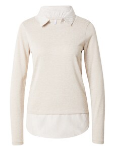 Hailys Пуловер 'Li44nda' светлобежово / бяло