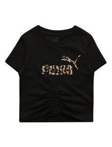 PUMA Тениска 'Essential' бежово / кафяво / черно