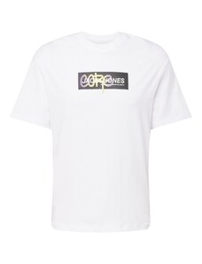 JACK & JONES Тениска 'AOP' светложълто / лилав / черно / бяло