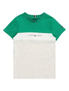 TOMMY HILFIGER Тениска 'ESSENTIAL' нейви синьо / сив меланж / зелено / бяло