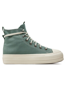 Кецове Converse Chuck Taylor All Star Lift Platform Play On Utility A08864C Herby/Egret/Admiral Elm