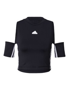 ADIDAS SPORTSWEAR Функционална тениска черно / бяло