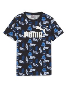 PUMA Тениска 'ESS+' синьо / черно / бяло