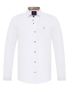 DENIM CULTURE Риза 'FEDERICO' бяло