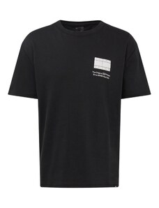 Tommy Jeans Тениска 'Essential' черно / бяло