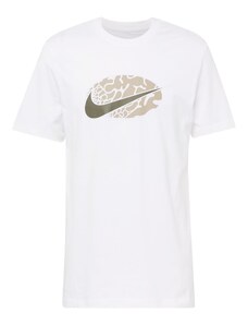 Nike Sportswear Тениска 'SWOOSH' таупе сиво / черно / бяло