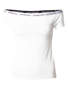 Calvin Klein Jeans Тениска сиво / черно / бяло