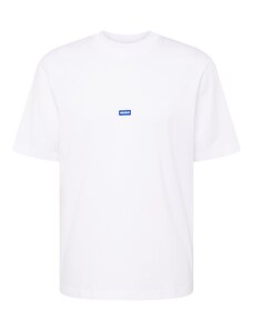 HUGO Тениска 'Nieros' синьо / бяло