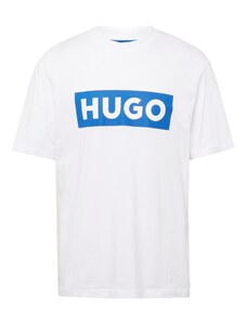 HUGO Тениска 'Nico' синьо / бяло